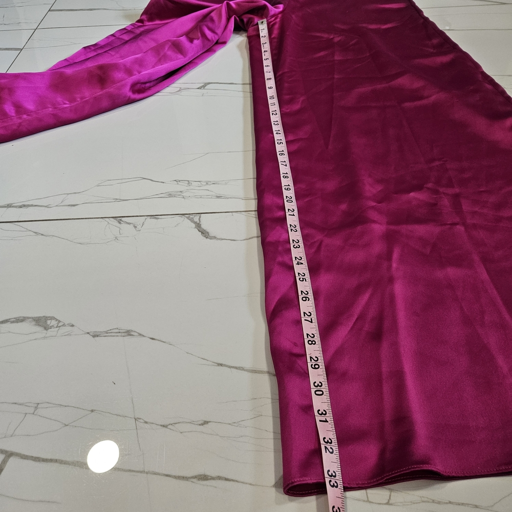 Amsale Strapless Satin Jumpsuit - Picture 13 of 16